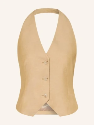 Comma Kamizelka Typu Blazer beige JASNOBRĄZOWY