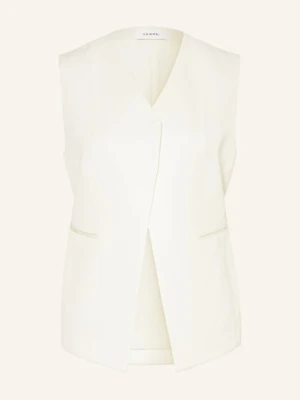 Comma Kamizelka Typu Blezer Z Lnu weiss