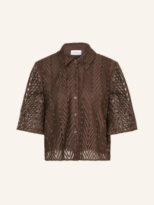 Comma Koronkowa Bluzka braun