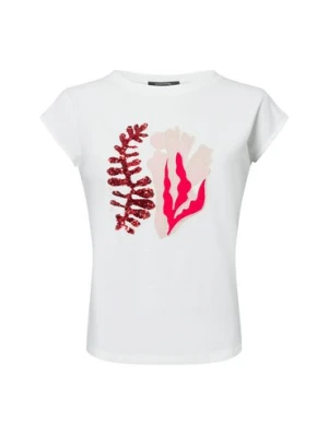 comma Koszulka damska Kobiety Bawełna biały jednolity,