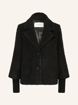 Comma Kurtka Bouclé schwarz