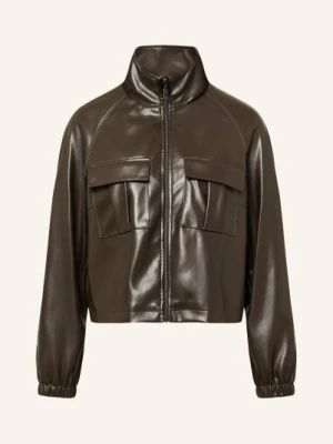 Comma Kurtka Imitująca Skórę braun