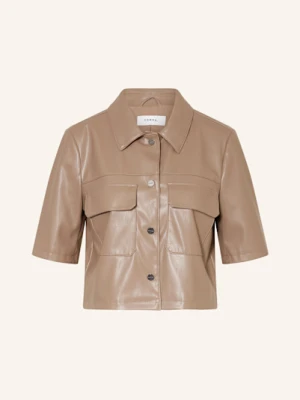 Comma Kurtka Z Imitacji Skóry braun