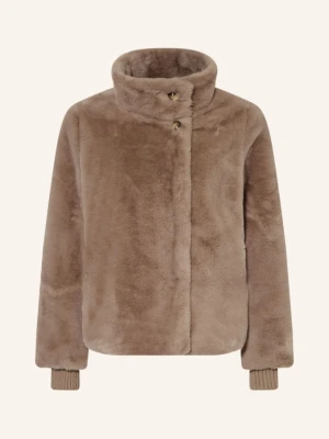 Comma Kurtka Ze Sztucznego Futra beige