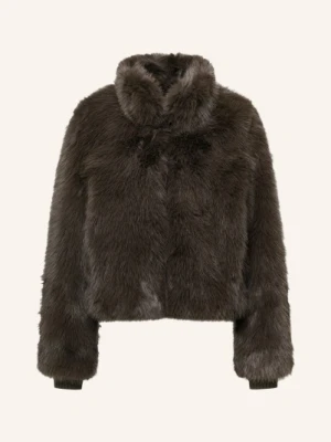 Comma Kurtka Ze Sztucznego Futra braun