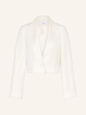 Comma Marynarka Z Lnu weiss