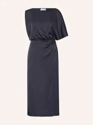 Comma Satynowa Sukienka blau