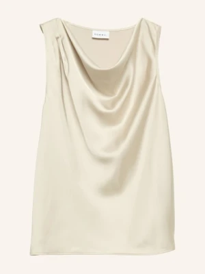 Comma Satynowa Bluzka beige