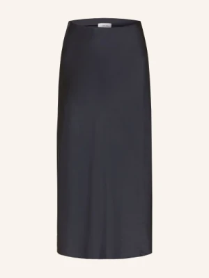 Comma Satynowa Spódnica blau