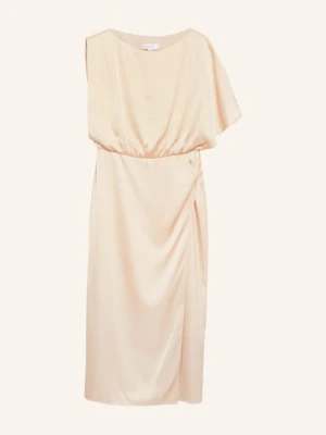 Comma Satynowa Sukienka beige