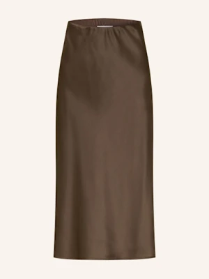 Comma Spódnica Satynowa braun