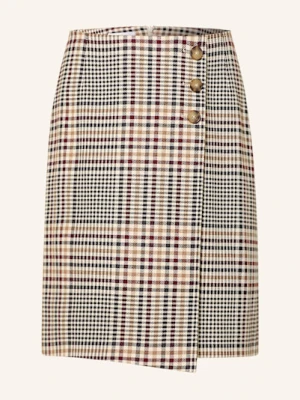 Comma Spódnica W Stylu Kopertowym beige