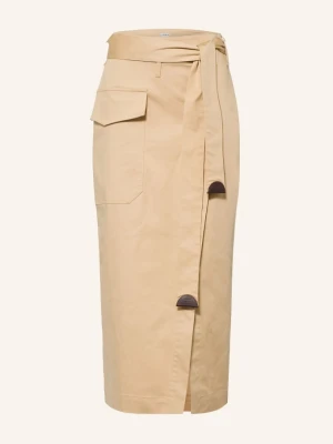 Comma Spódnica W Stylu Kopertowym beige
