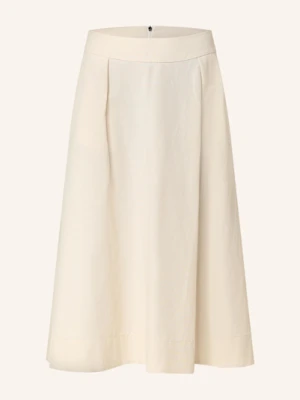 Comma Spódnica Z Dodatkiem Lnu beige