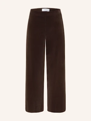 Comma Spodnie 7/8 Z Sztruksu braun