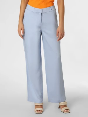 comma Spodnie Kobiety Sztuczne włókno niebieski jednolity,