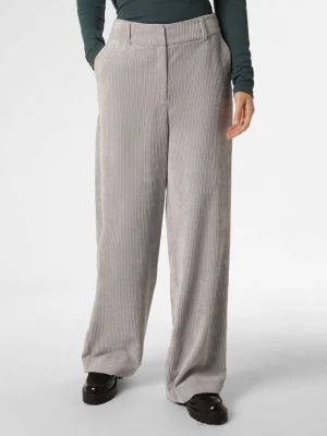 comma Spodnie Kobiety Sztuczne włókno szary jednolity,