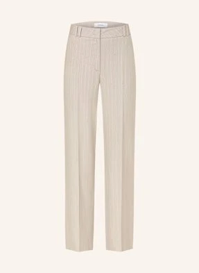 Comma Spodnie Marlena Z Cekinami beige