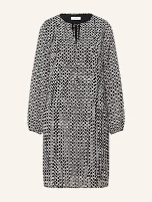 Comma Sukienka Plisowana schwarz