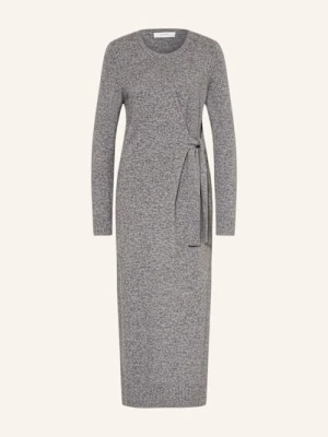 Comma Sukienka Z Dzianiny grau