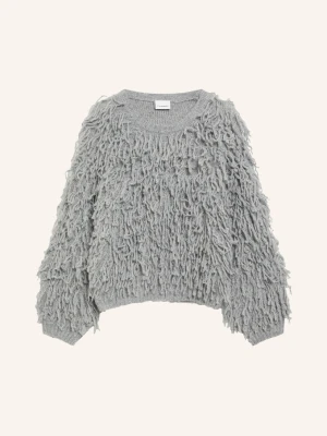 Comma Sweter grau SZARY