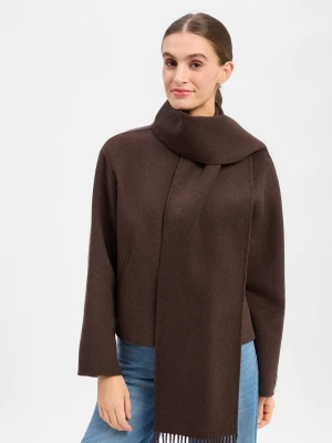 comma sweter wełniany Kobiety brązowy