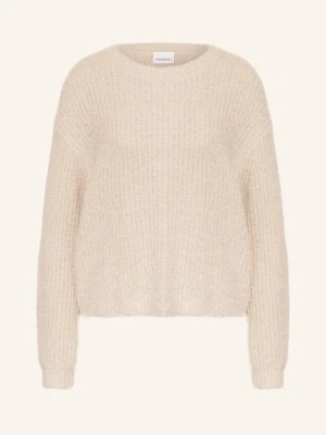 Comma Sweter Z Błyszczącą Przędzą beige