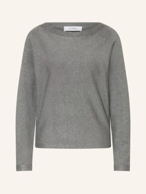 Comma Sweter Z Błyszczącą Przędzą grau