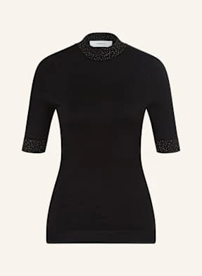 Comma Sweter Z Błyszczącą Przędzą schwarz