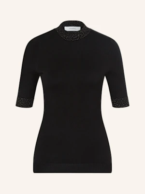 Comma Sweter Z Błyszczącą Przędzą schwarz