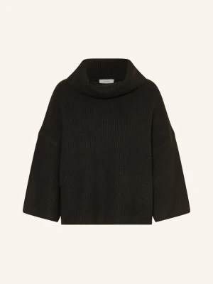 Comma Sweter Z Golfem schwarz CZARNY