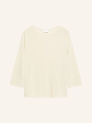 Comma Sweter Z Lnu Z Rękawami 3 / 4 beige