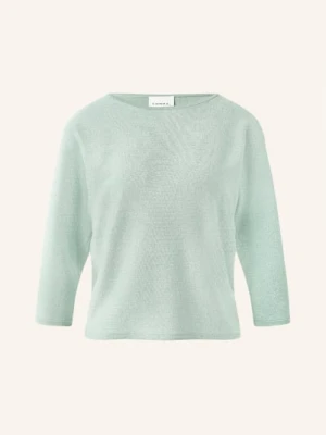 Comma Sweter Z Rękawami 3 / 4 I Błyszczącą Przędzą gruen MIĘTOWY
