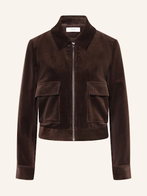 Comma Żakiet Pudełkowy Ze Sztruksu braun