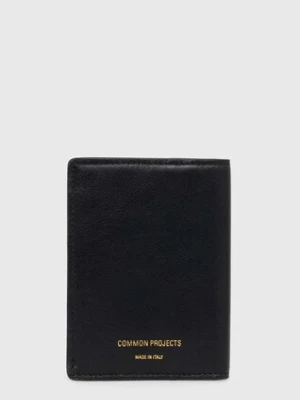 Common Projects etui na karty skórzane kolor czarny 9174