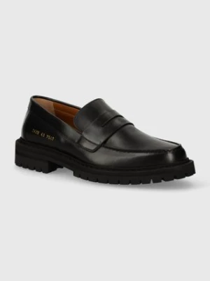 Common Projects mokasyny skórzane Loafer with Tread Sole męskie kolor czarny 2420