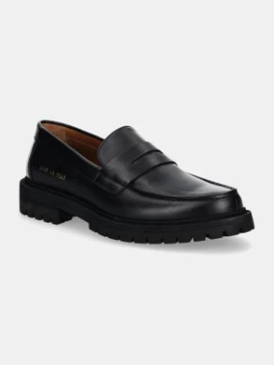 Common Projects mokasyny skórzane Loafer with Tread Sole męskie kolor czarny 2449