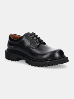 Common Projects półbuty skórzane Chunky Derby męskie kolor czarny 2451