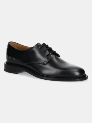 Common Projects półbuty skórzane Derby męskie kolor czarny 2493