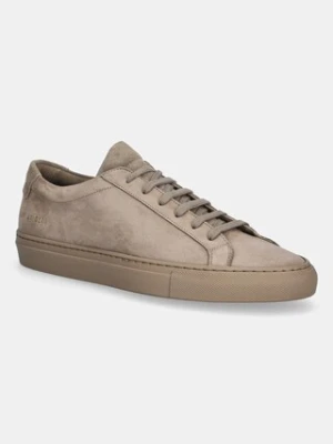 Common Projects sneakersy nubukowe Achilles in Nubuk męskie kolor beżowy 2507.3502