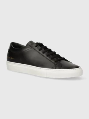 Common Projects sneakersy skórzane Achilles Low White Sole kolor czarny 1658