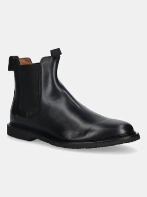 Common Projects sztyblety skórzane Chelsea in Leather męskie kolor czarny 2445.7547
