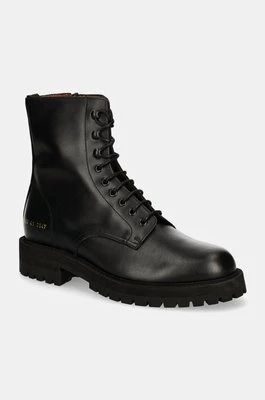 Common Projects trapery skórzane Combat męskie kolor czarny 2453