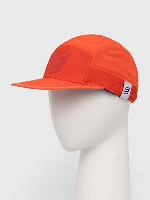 Compressport czapka z daszkiem 5 Panel Light Cap kolor czerwony CU00097B