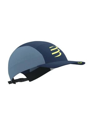 Compressport czapka z daszkiem 5 Panel Light Cap kolor niebieski wzorzysta CU00097B