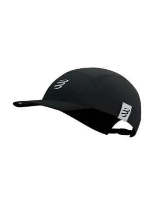 Compressport czapka z daszkiem 5 Panel Light kolor czarny gładka XHWU736