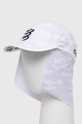Compressport czapka z daszkiem Ice Cap Sun Shade kolor biały wzorzysta CU00076B