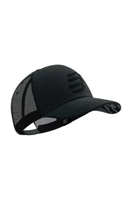 Compressport czapka z daszkiem Trucker Cap kolor czarny wzorzysta XHWU4190