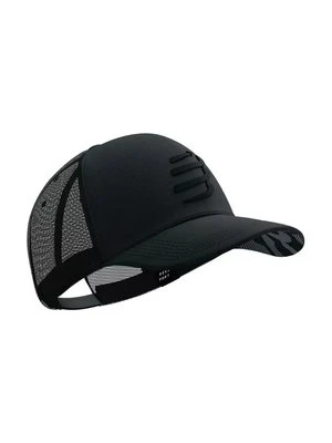 Compressport czapka z daszkiem Trucker Cap kolor czarny wzorzysta XHWU4190