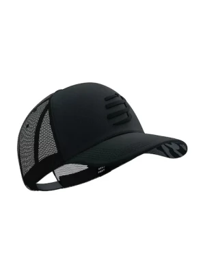Compressport czapka z daszkiem Trucker Cap kolor czarny wzorzysta XHWU4190